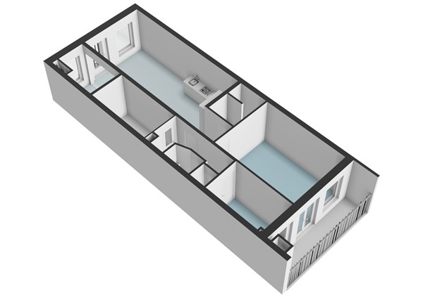 Floorplan - Bellamyplein 38-1, 1053 AT Amsterdam